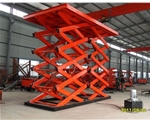 Stationary scissor lift platform with big load capacity